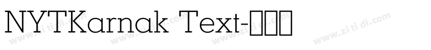 NYTKarnak Text字体转换